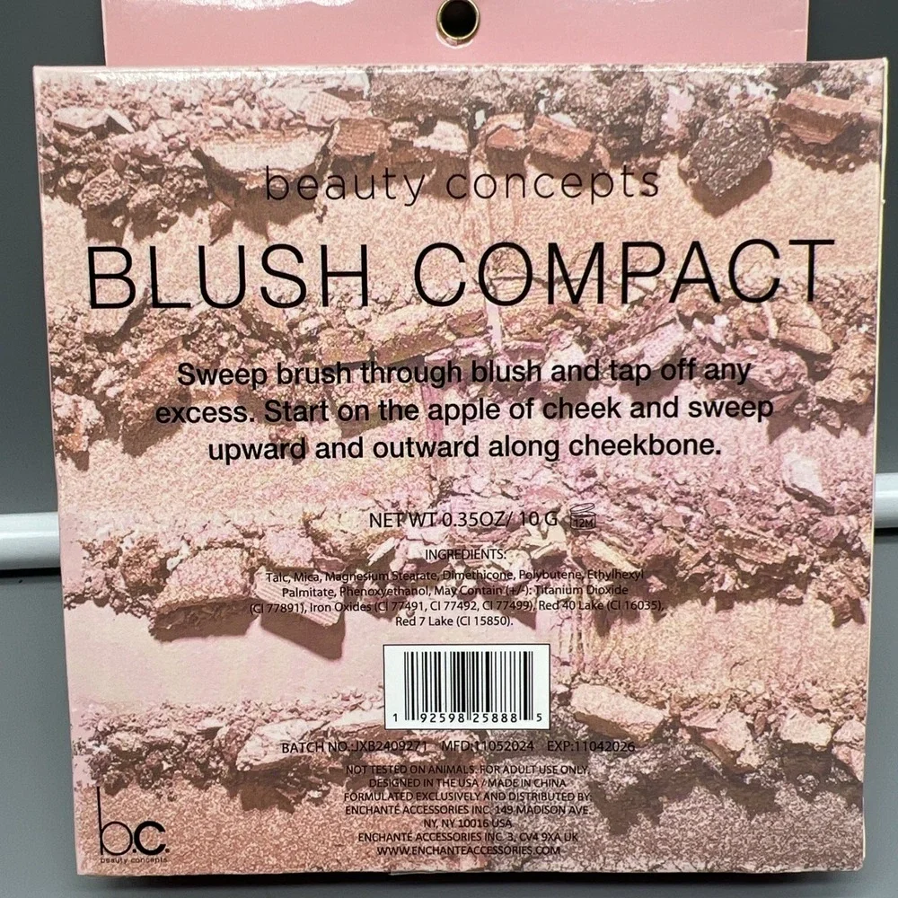 Beauty Concept 4 Shade Blendable Blush Palette/New Sealed.